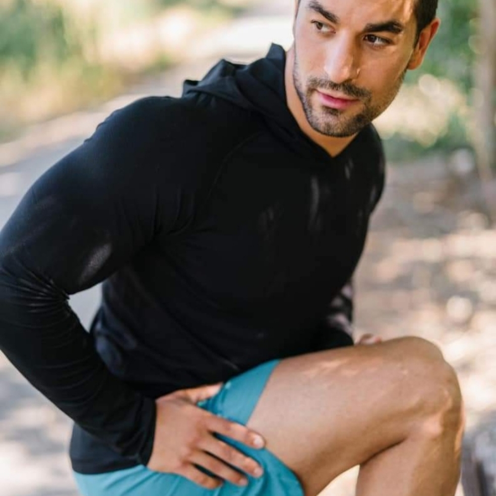 Zyia Mens Black Performance Hoodie Size XL